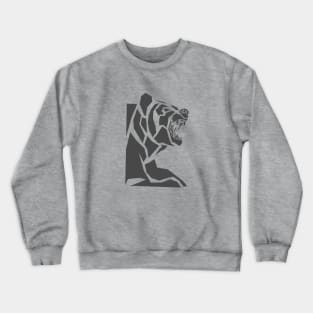 abstract Bear silhouette Crewneck Sweatshirt